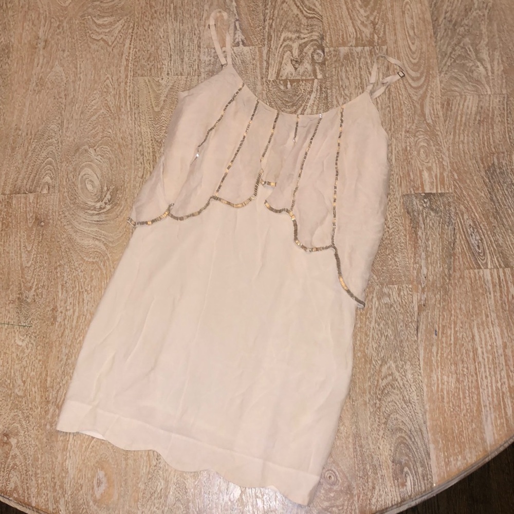 SEDUCE white beaded dress size 6